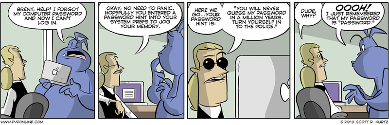 Illustration for article titled The Funniest Comics About Our Crappy Passwords